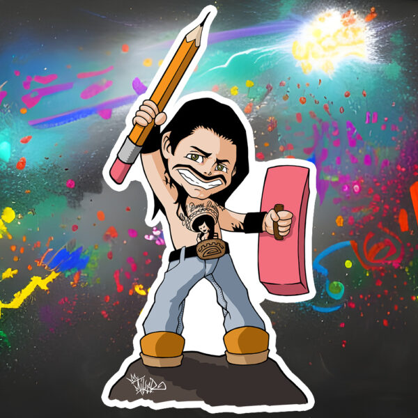 ‘Machete Learns’ Sticker | Danny Trejo